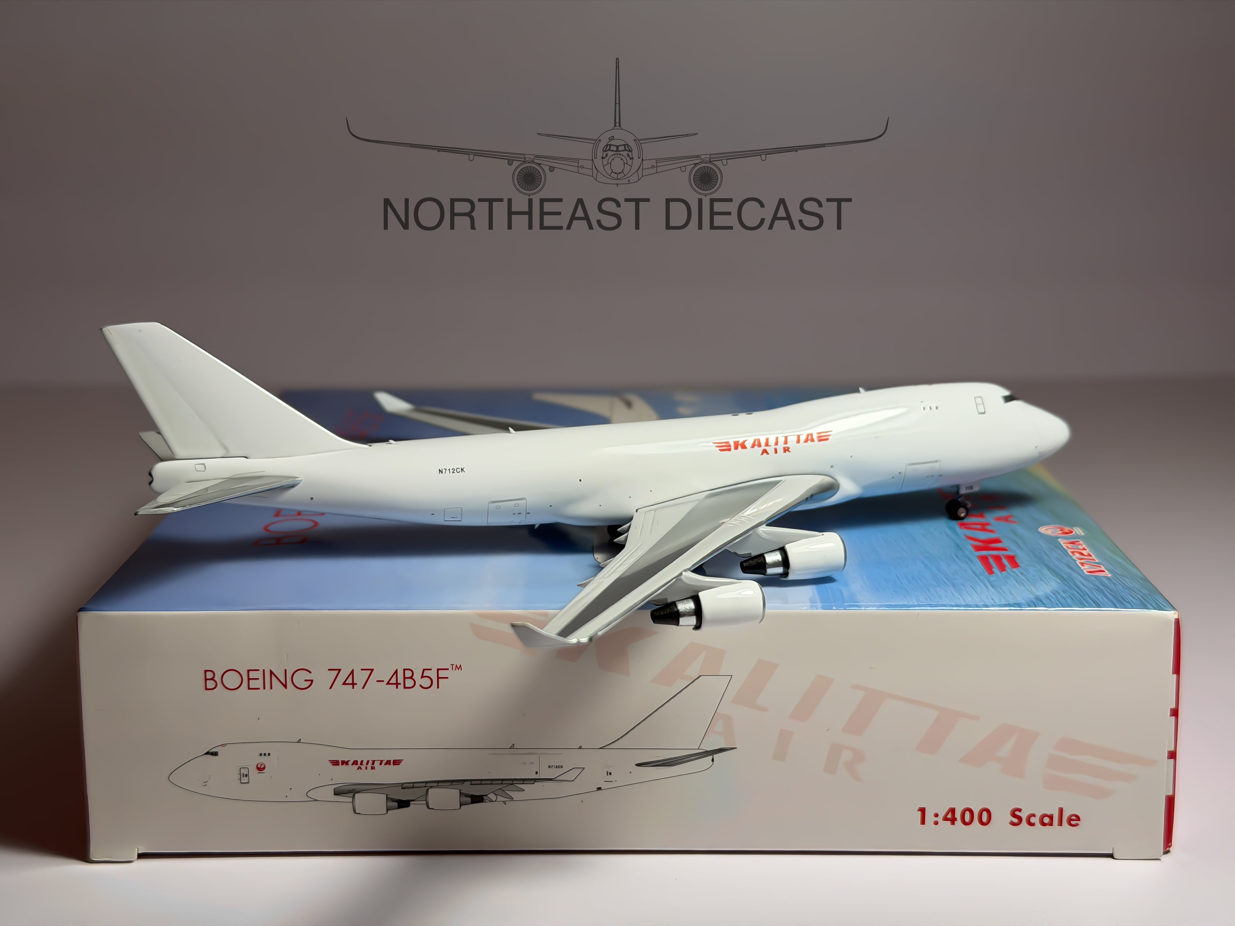 Kalitta Air Boeing 747-400F 1:400 Phoenix N712CK (PH404395)