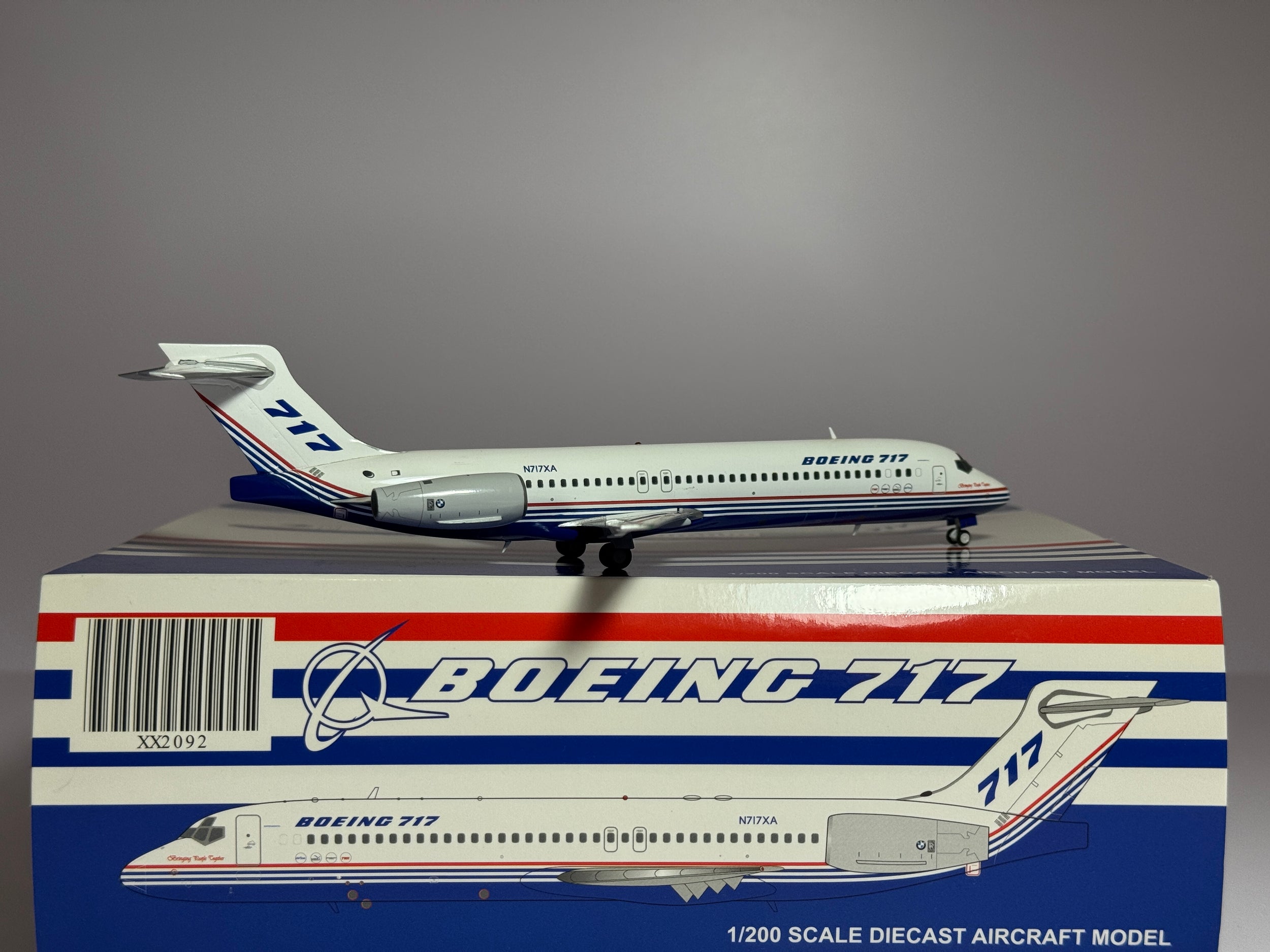 JC Wings 1:200 House Colors Boeing 717-200 N717XA Rollout XX2092