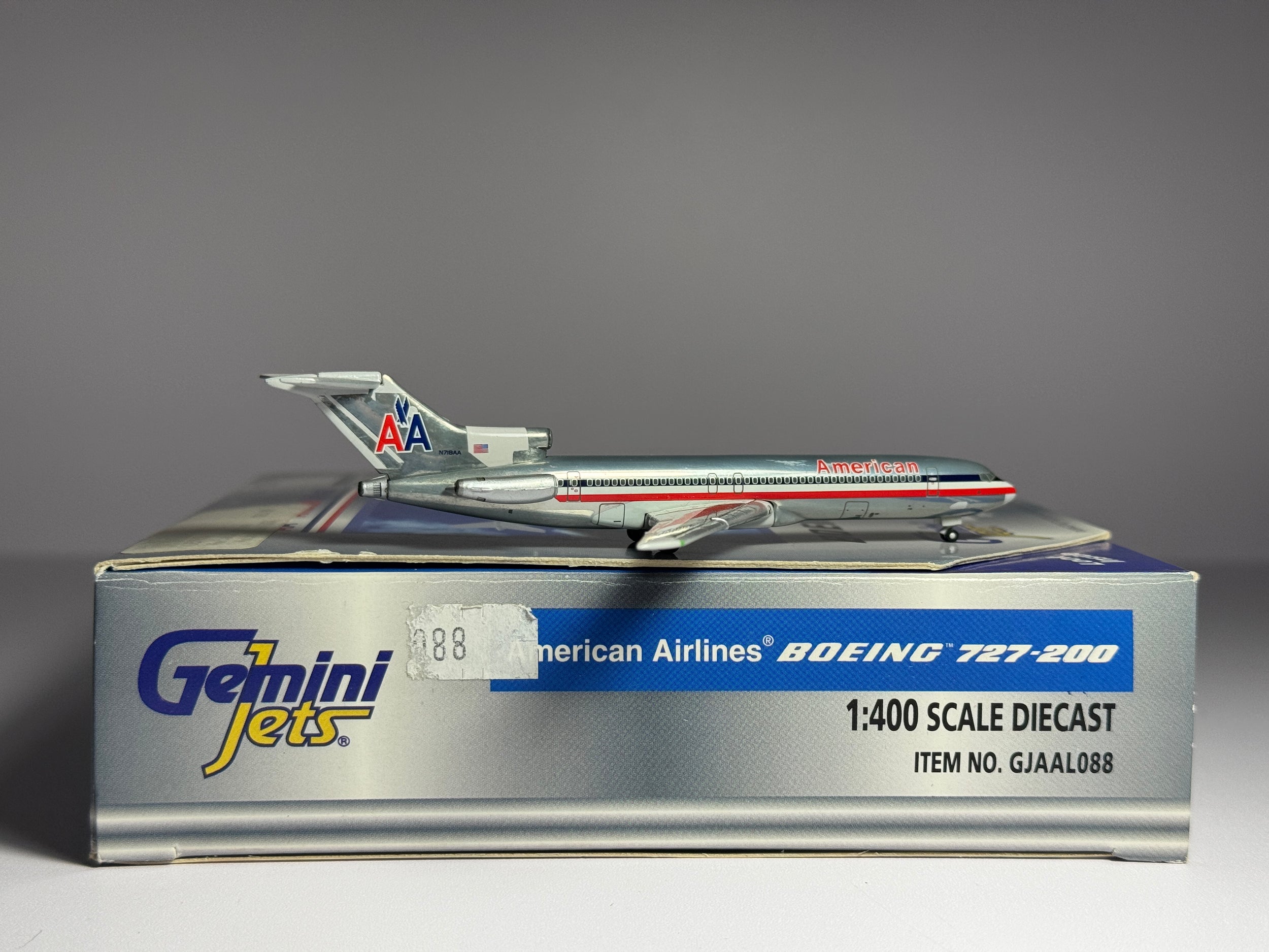 Gemini Jets 1:400 American Airlines Boeing 727-200 N718AA polished GJAAL088