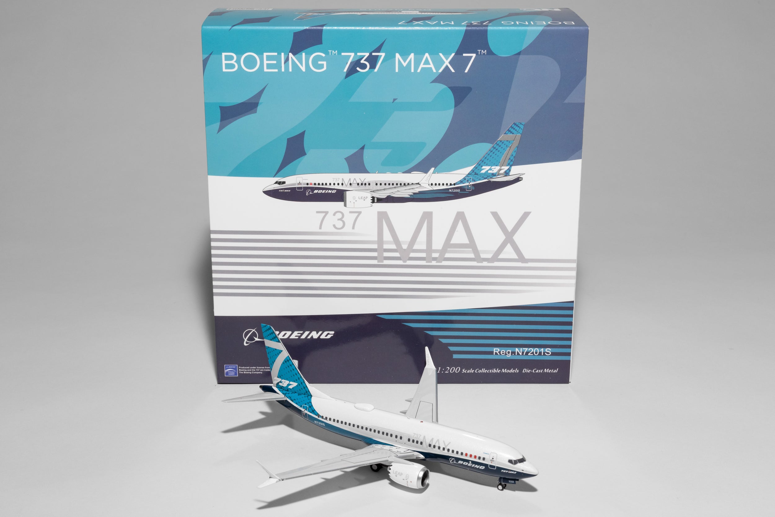 NG Models 1:200 House Colors Boeing 737 Max 7 N7201S rollout scheme 91001