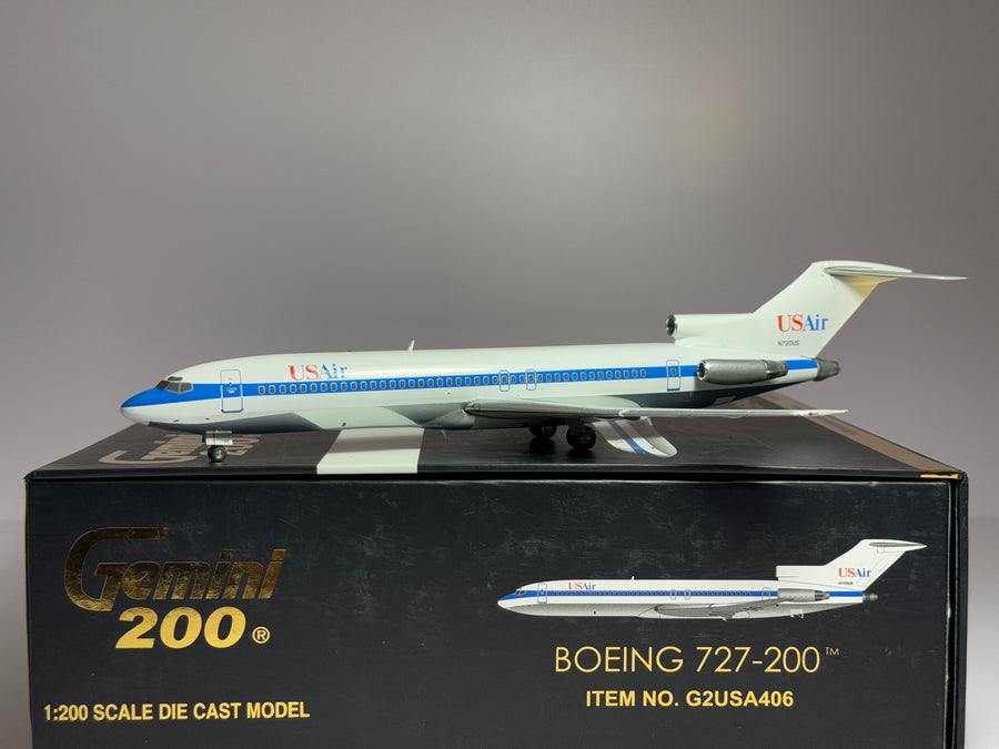 Gemini Jets 1:200 USAir Boeing 727-200 N720US 1980s scheme G2USA406