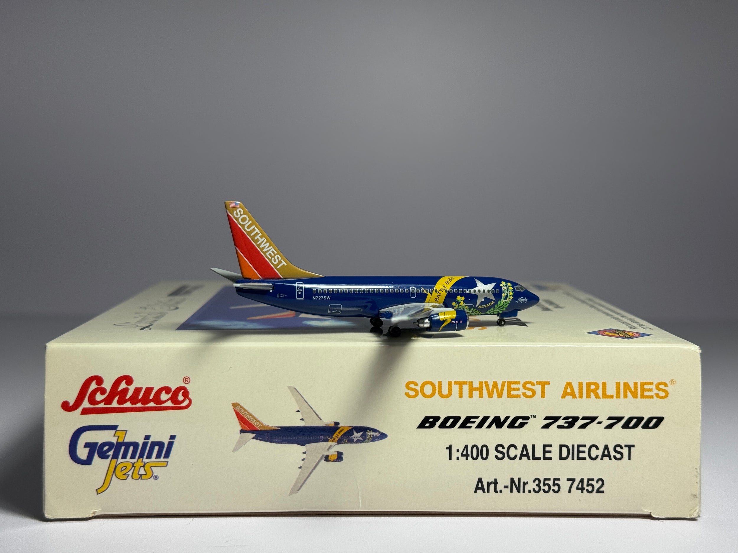 Gemini Jets 1:400 Southwest Airlines Boeing 737-700 N727SW Nevada One GJSWA319