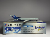 Gemini Jets 1:400 United Airlines Boeing 727-200 N7291U Battleship Grey GJUAL114