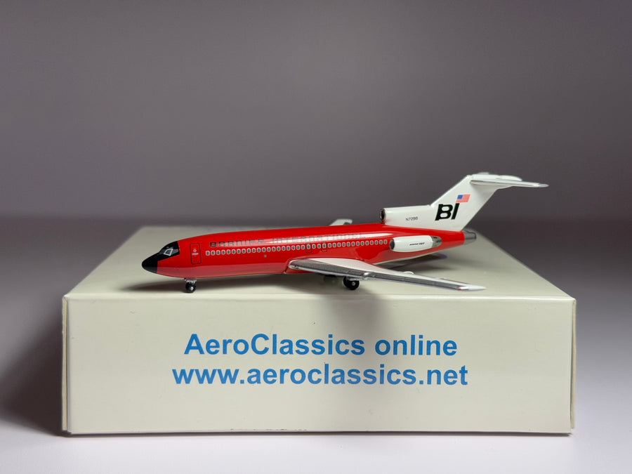 Aeroclassics 1:400 Braniff Boeing 727-100 N7296 Red Jellybean ACN7296