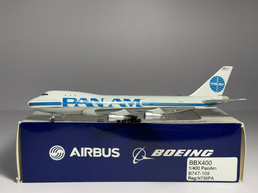 Aeroclassics 1:400 Pan American Boeing 747-100 N735PA Clipper Spark of the Ocean ACN735PA
