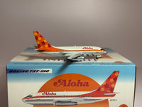 Inflight 1:200 Aloha Airlines Boeing 737-100 N73717 Funbird II IF731AQO825P w/stand