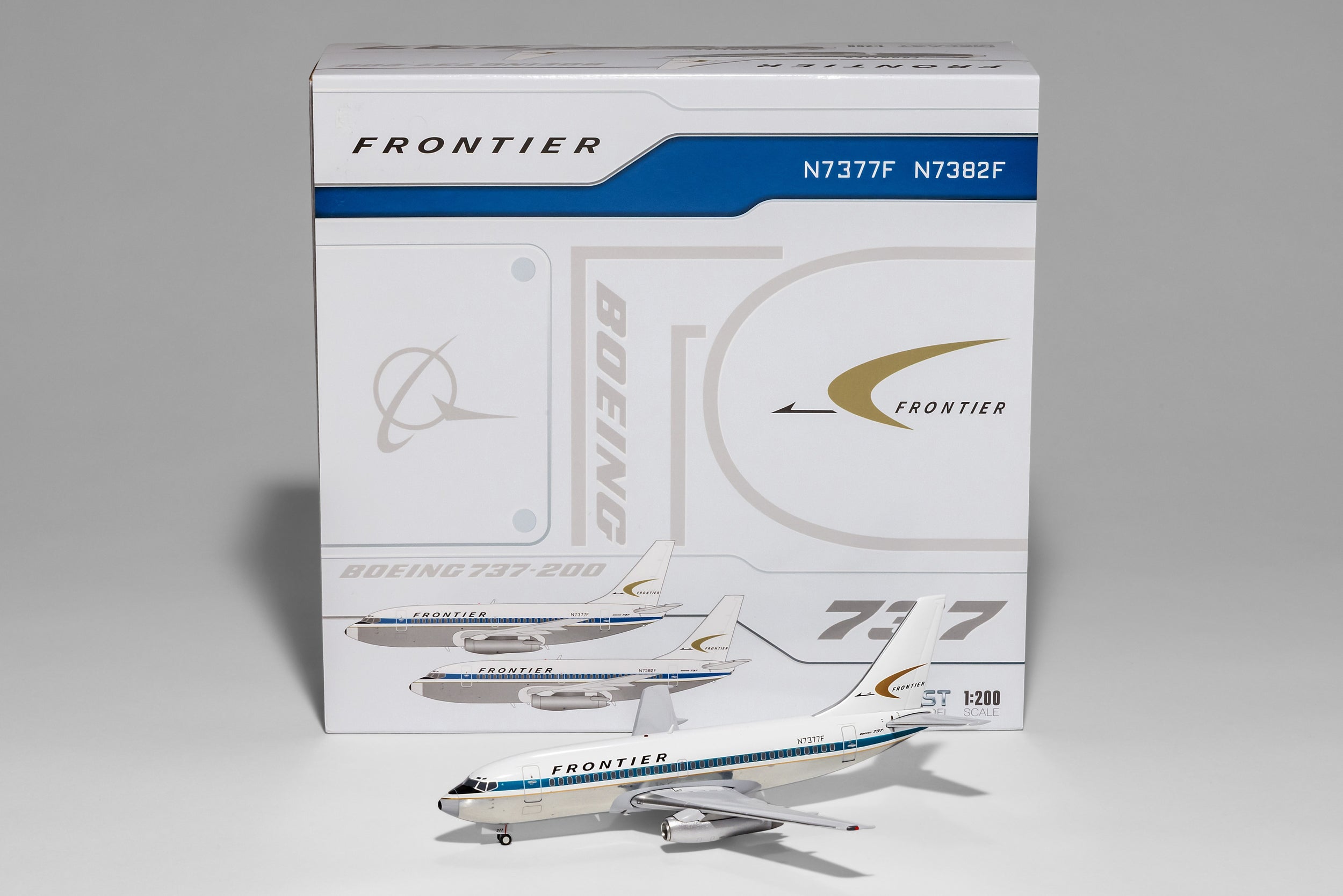 JC Wings 1:200 Frontier Airlines Boeing 737-200 N7377F old colors XX20506