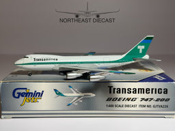 Transamerica Boeing 747-200 1:400 Gemini Jets N742TV (GJTVA226)