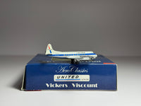 Aeroclassics 1:400 United Airlines Vickers Viscount 700 N7436 Mainliner ACN7436