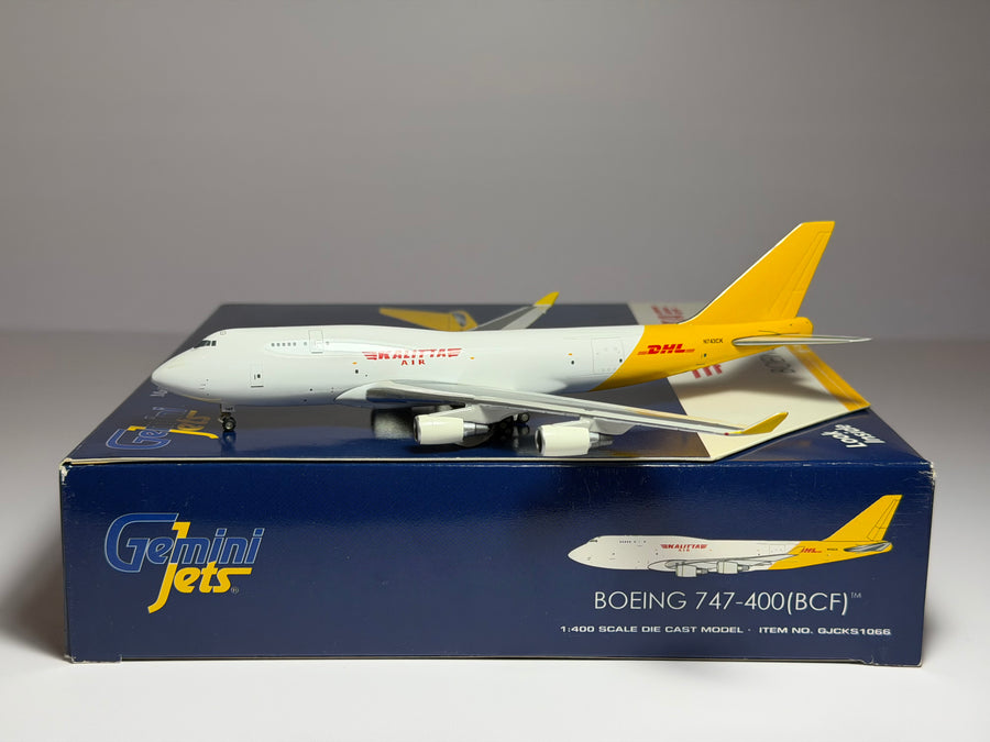 Gemini Jets 1:400 Kalitta Air Cargo Boeing 747-400F N743CK DHL Tail GJCKS1066
