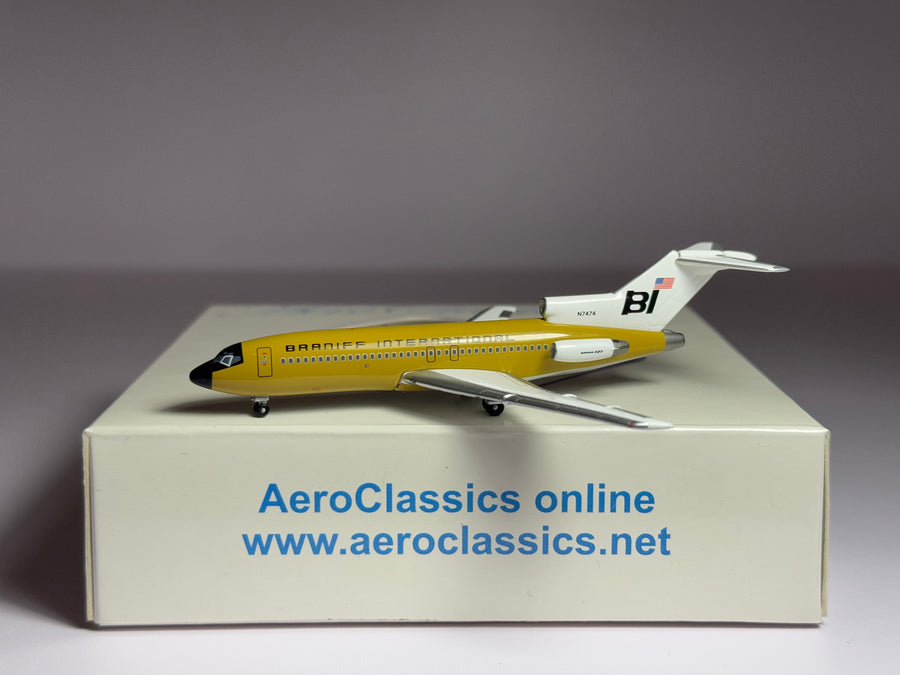 Aeroclassics 1:400 Braniff International Boeing 727-100 N7474 Ochre Jellybean ACN7474