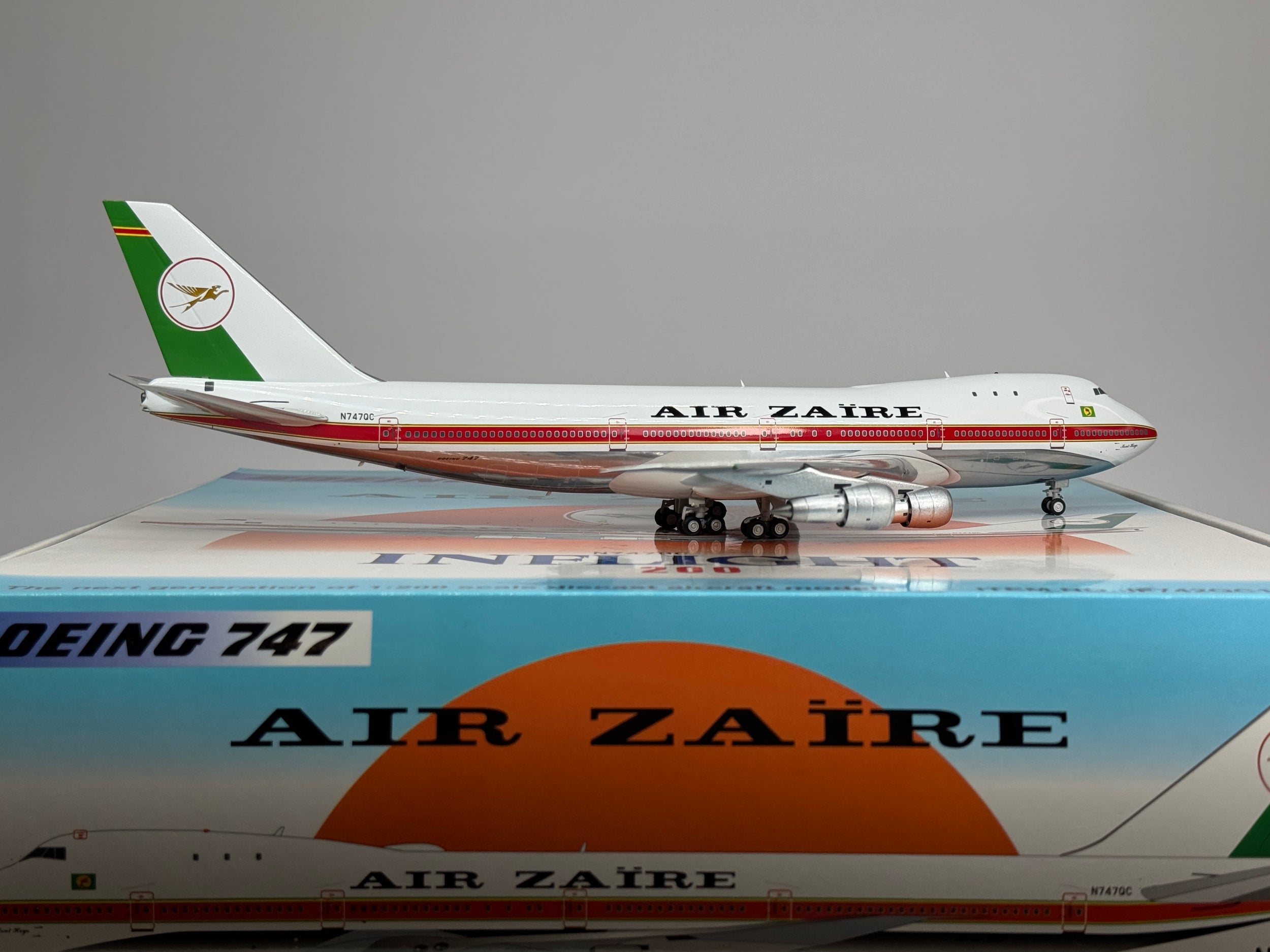 Inflight200 Air Zaire Boeing 747-200 N747QC Old Colors IF742QC1119P