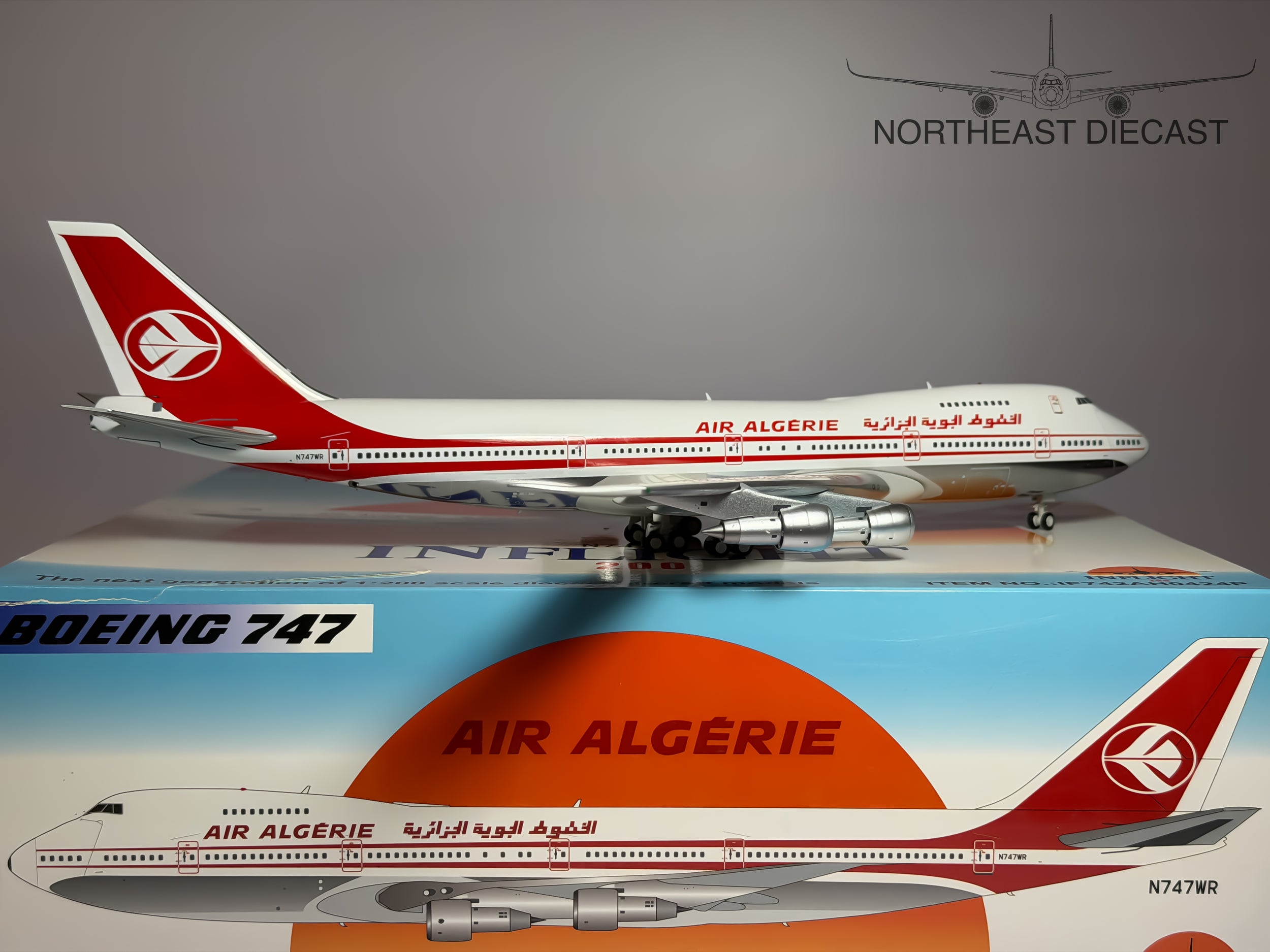 Air Algérie Boeing 747-100 1:200 Inflight200 N747WR (IF742AH0424P)