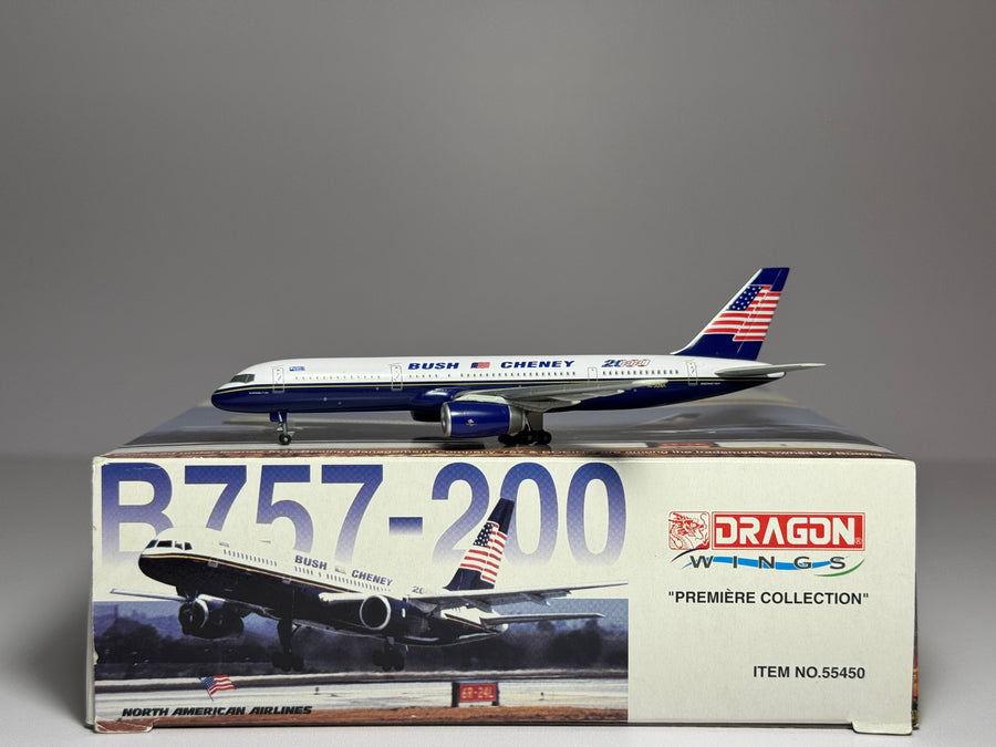 Dragon Wings 1:400 North American Boeing 757-200 N750NA BUSH CHENEY 2000 55450