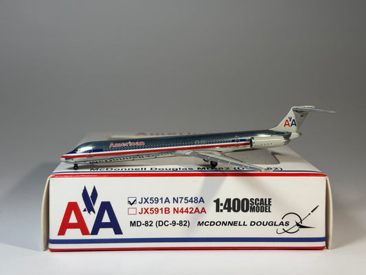 Jet-X 1:400 American Airlines McDonnell Douglas MD-82 N7548A Polished JX591A