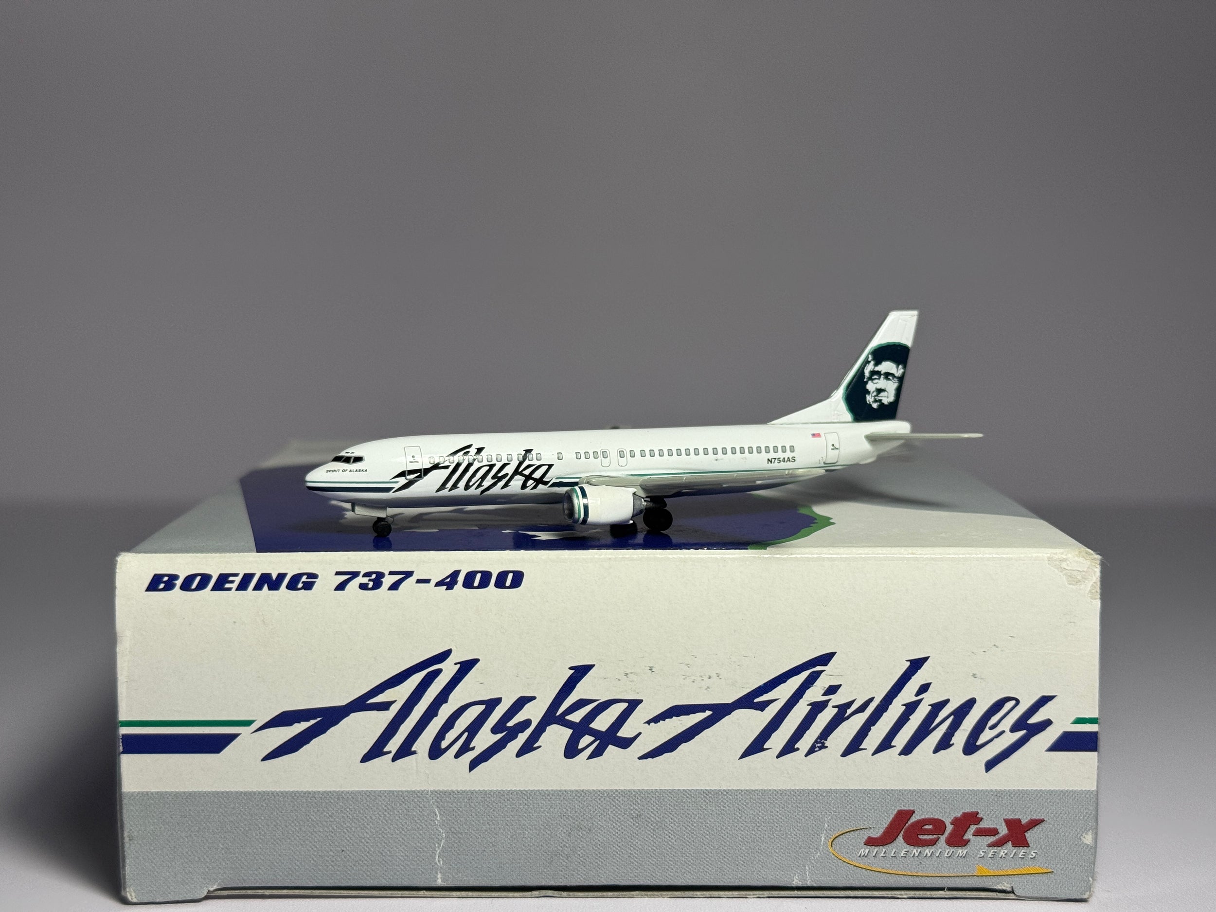 Jet-X 1:400 Alaska Airlines Boeing 737-400 N754AS Icicles JX007