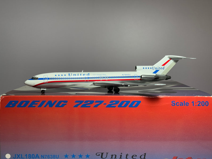 Jet-X United Airlines Boeing 727-200 N7645U Stars & Bars JXL180B
