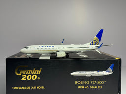 Gemini Jets 1:200 United Airlines Boeing 737-800 N76529 Post Merger G2UAL322