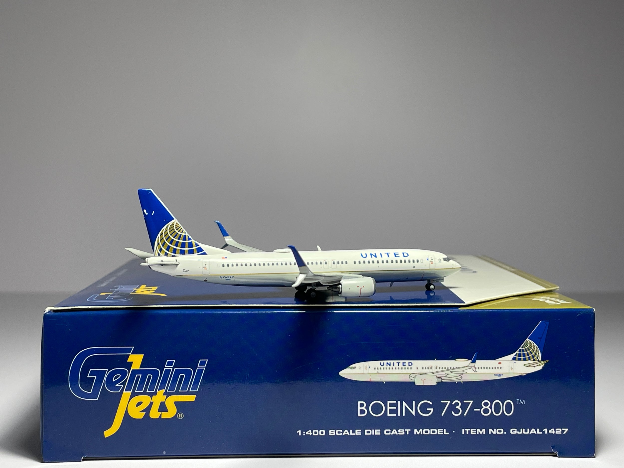 Gemini Jets 1:400 United Airlines Boeing 737-800 N76529 Post Merger GJUAL1427