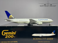 Continental Airlines Boeing 777-200 1:200 Gemini Jets N77012 (G2COA150)