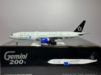 Gemini Jets 1:200 United Airlines Boeing 777-200ER N77022 Star Alliance G2UAL1380