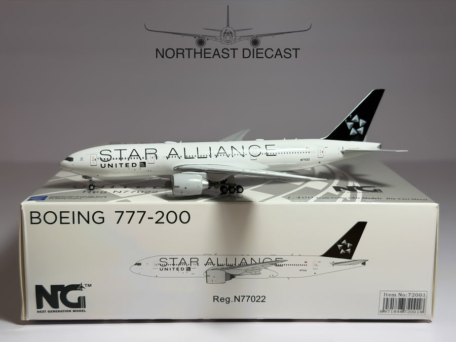 United Airlines Boeing 777-200 1:400 NG Models N77022 (NG72001)