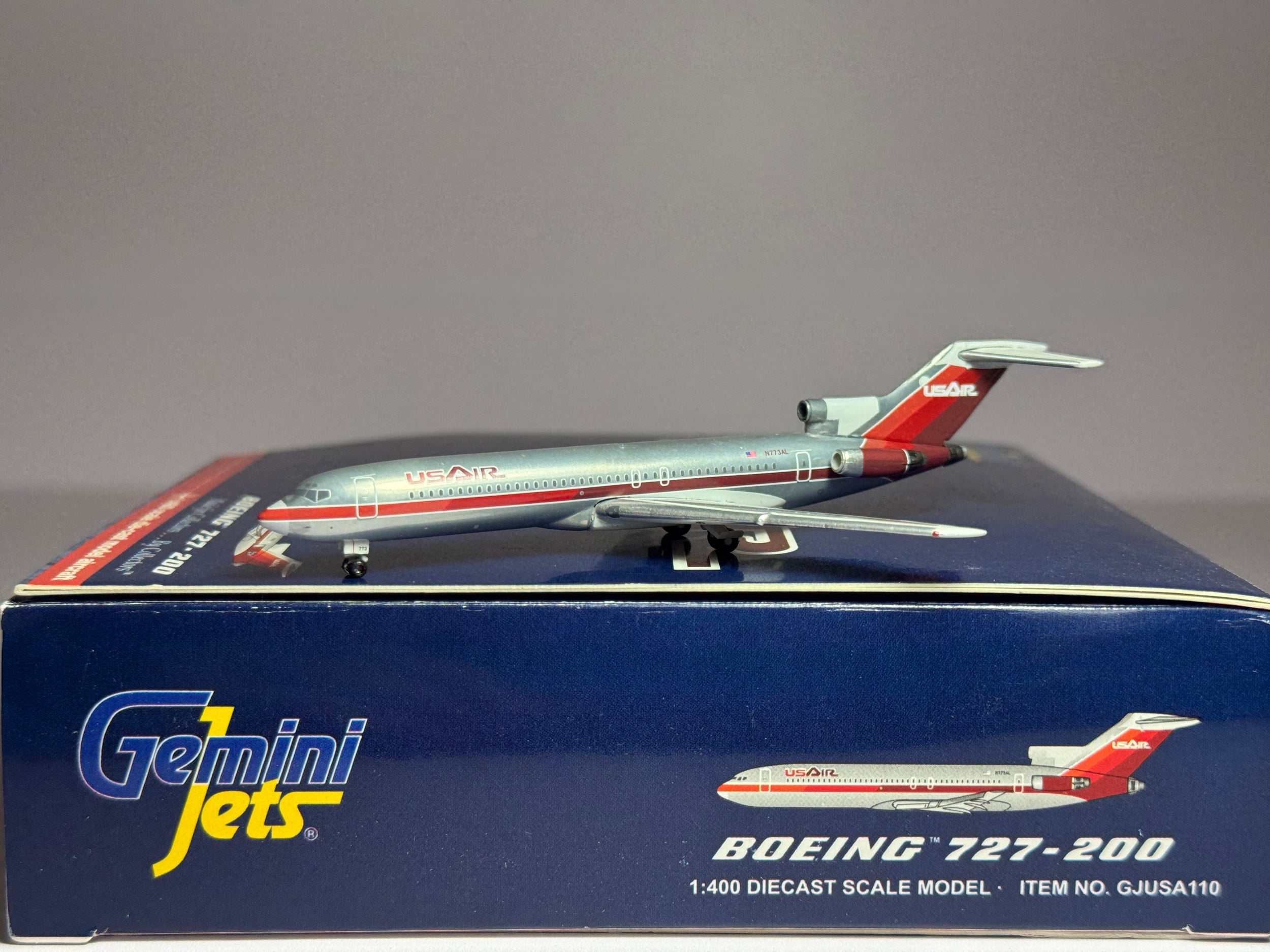 Gemini Jets 1:400 USAir Boeing 727-200 N773AL polished GJUSA110