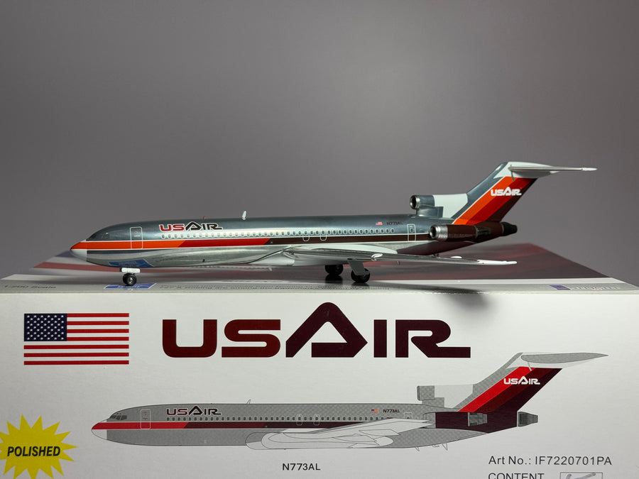 Inflight200 1:200 USAir Boeing 727-200 N773AL polished IF7220701PA