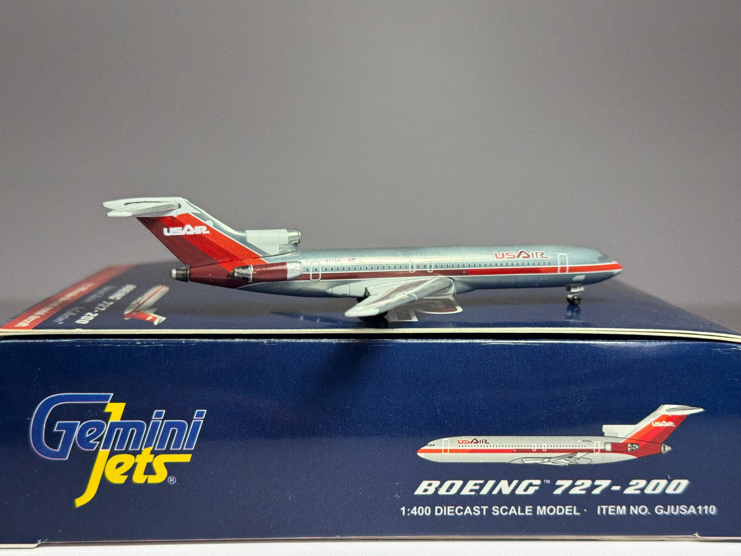 Gemini Jets 1:400 USAir Boeing 727-200 N773AL polished GJUSA110