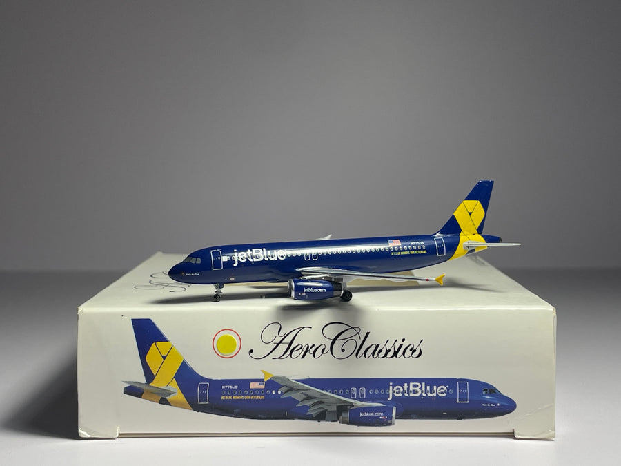 Aeroclassics 1:400 JetBlue Airbus A320-200 N775JB Veterans AC411267