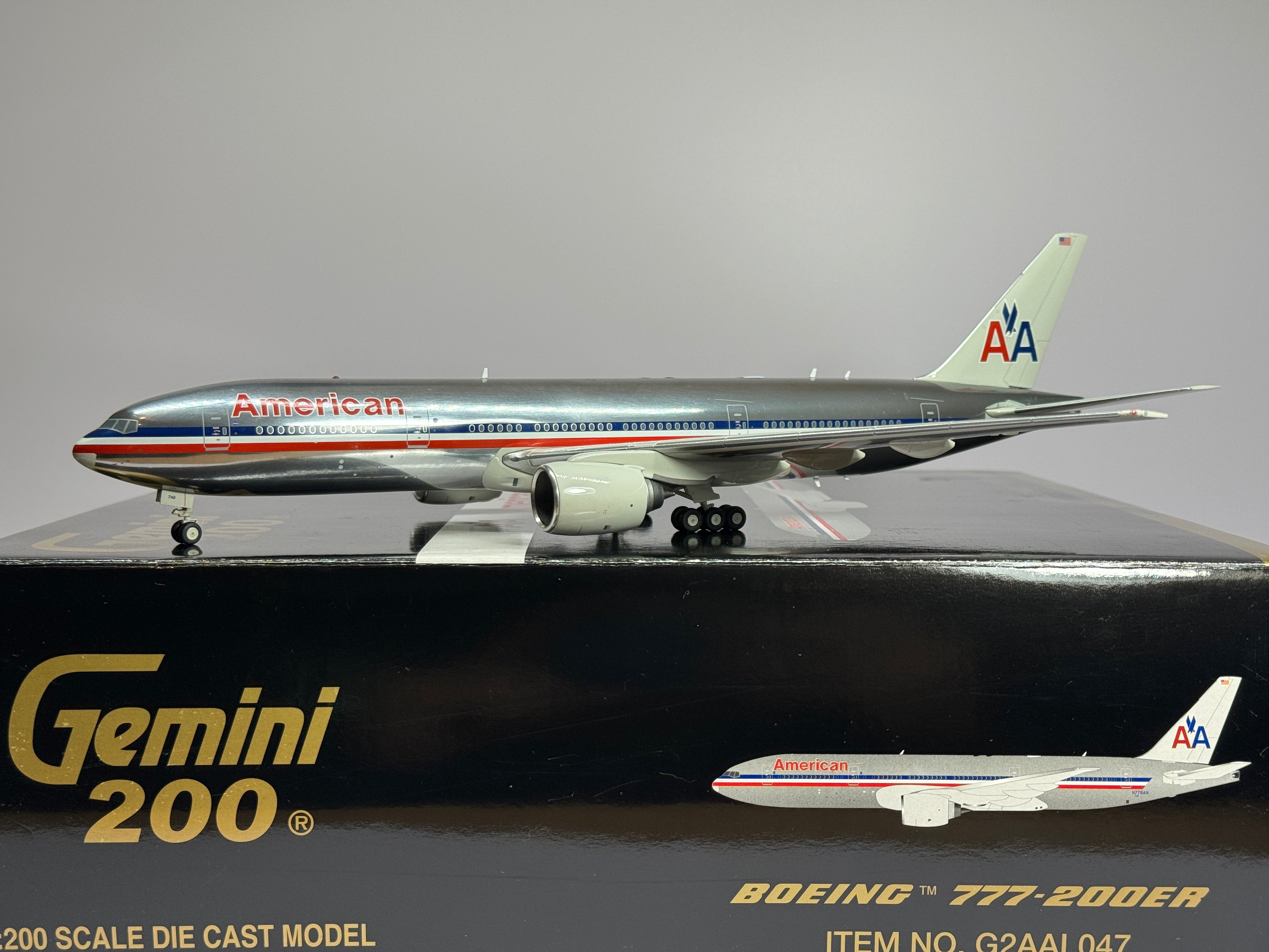 入園入学祝い Gemini Jets N776AN 777-200ER Boeing Airlines American 1:200 航空機・ヘリコプター