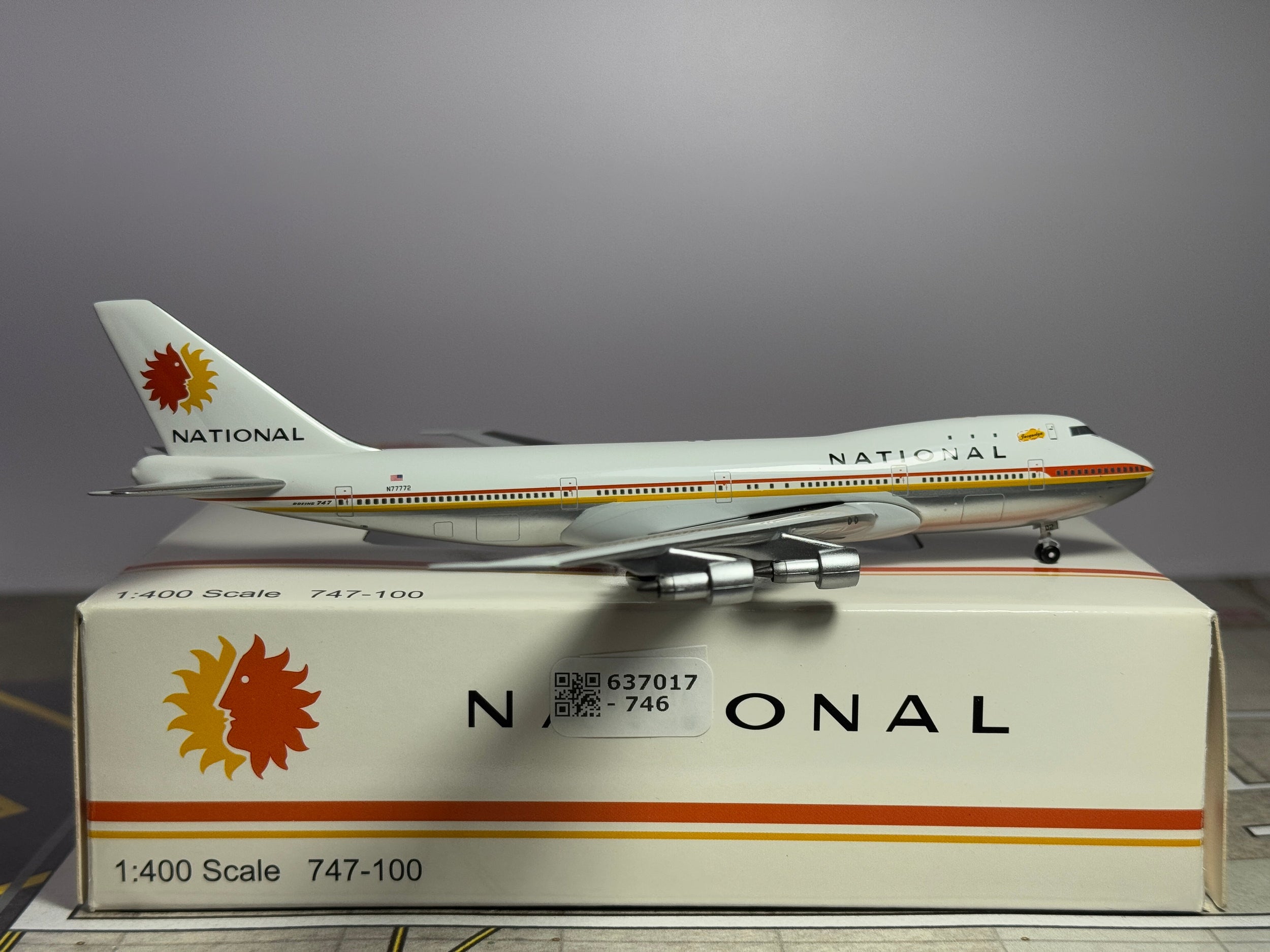 Aeroclassics 1:400 National Airlines Boeing 747-100 N77772 "Jacquelyn" ACN77772B