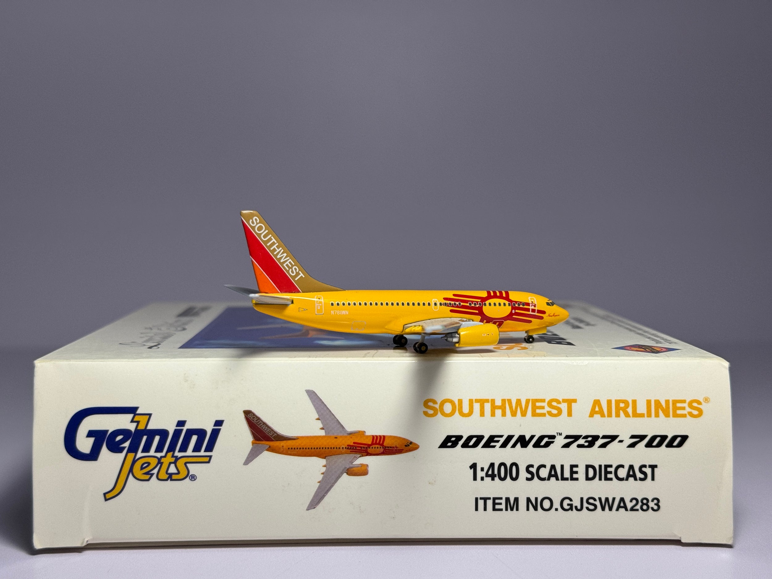 Gemini Jets 1:400 Southwest Airlines Boeing 737-700 N781WN New Mexico One GJSWA283