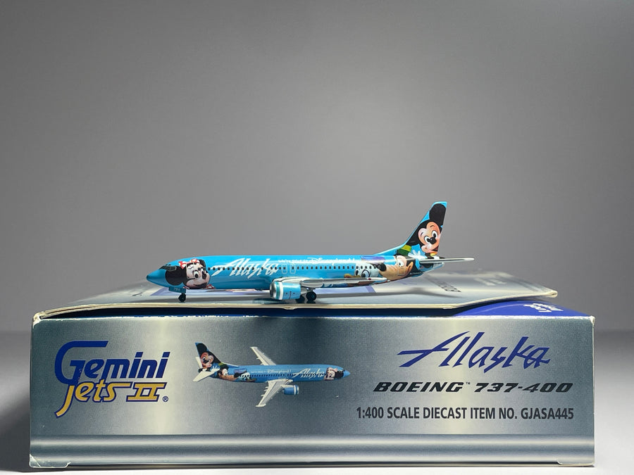 Gemini Jets 1:400 Alaska Airlines Boeing 737-400 N784AS Disneyland GJASA445