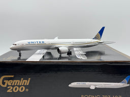 Gemini Jets 1:200 United Airlines Boeing 787-10 N78791 Golden Globe G2UAL754