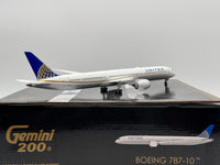 Gemini Jets 1:200 United Airlines Boeing 787-10 N78791 Golden Globe G2UAL754