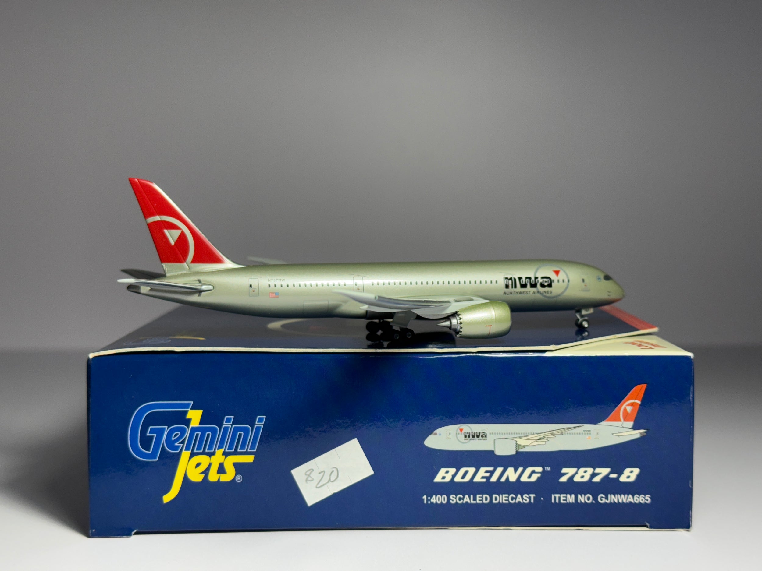 Gemini Jets 1:400 Northwest Airlines Boeing 787-800 N787NW last scheme GJNWA665