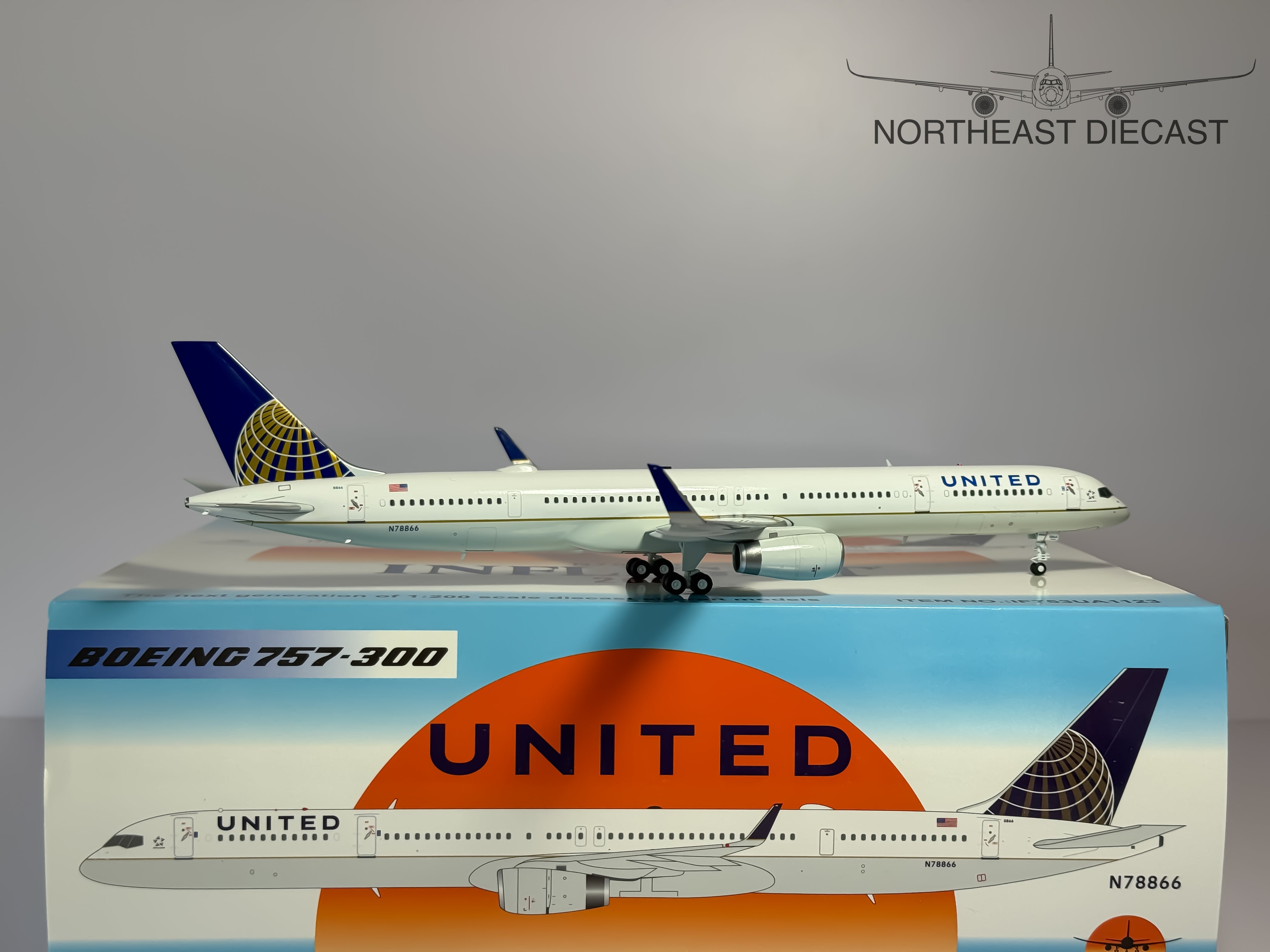 United Airlines Boeing 757-300 1:200 Inflight200 N78866 (IF753UA1123)