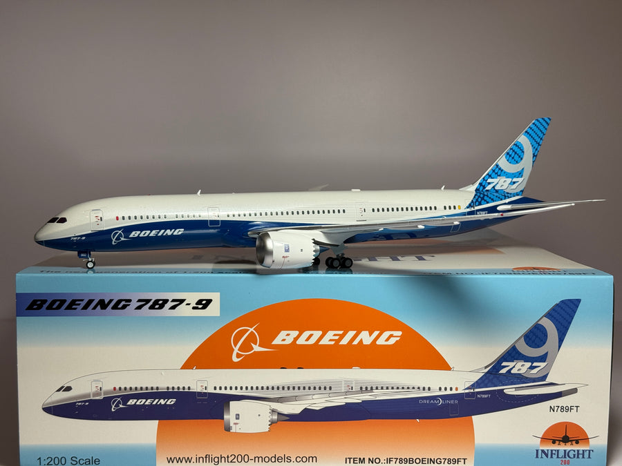 Inflight 1:200 House Colors Boeing 787-9 N789FT factory rollout IF789BOEING789FT