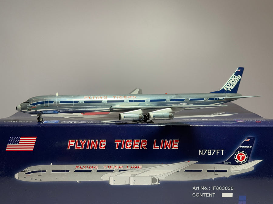 Inflight200 1:200 Flying Tigers Douglas DC-8-63F N790FT polished IF863031