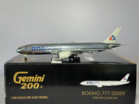 Gemini Jets 1:200 American Airlines Boeing 777-200ER N791AN OneWorld polished G2AAL242