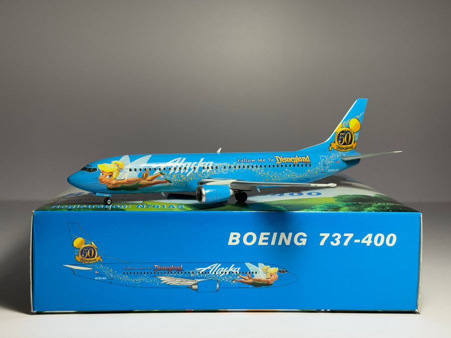 Phoenix Models 1:200 Alaska Airlines Boeing 737-400 N791AS Disneyland "Tinkerbell" PH2N791AS