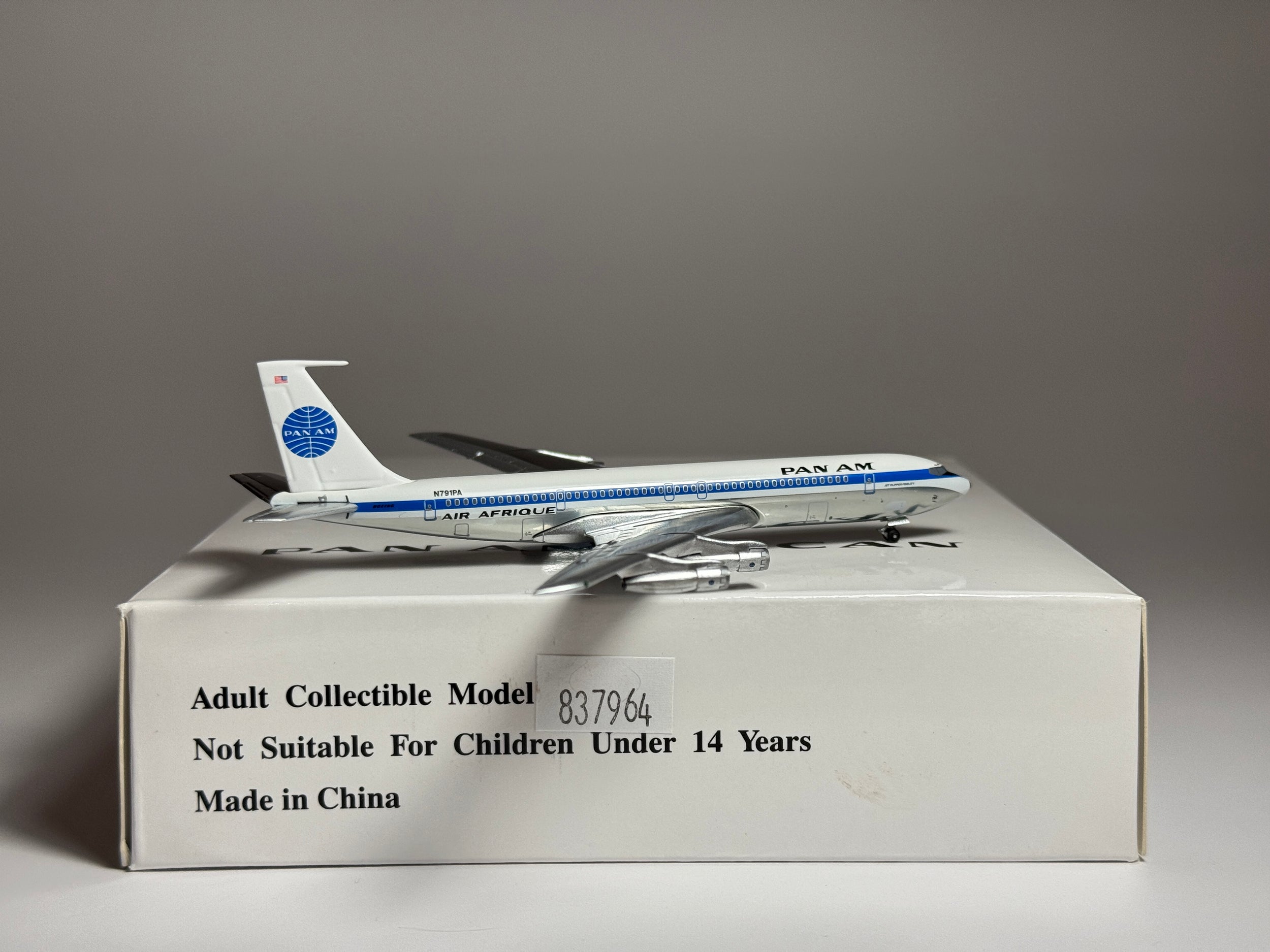 Aeroclassics 1:400 Pan American Boeing 707-320 N791PA Air Afrique titles ACN791PA
