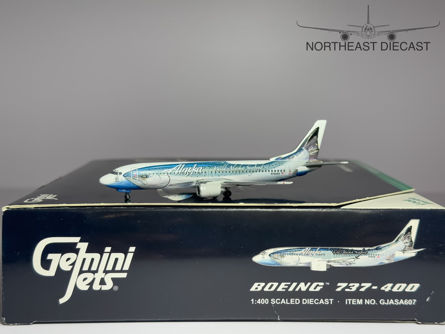 Alaska Airlines Boeing 737-400 1:400 Gemini Jets N792AS (GJASA607)