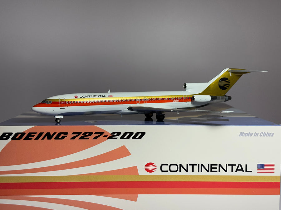 Jet-X 1:200 Continental Airlines Boeing 727-200 N79744 Black Meatball JXL140