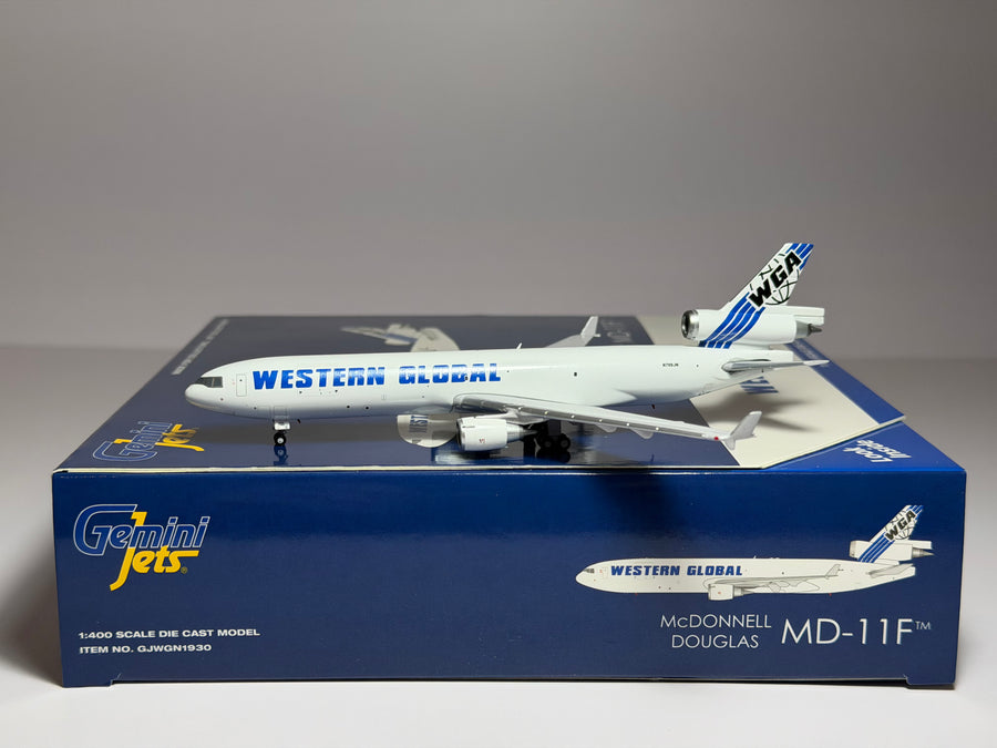 Gemini Jets 1:400 Western Global McDonnell Douglas MD-11F N799JN current colors GJWGN1930