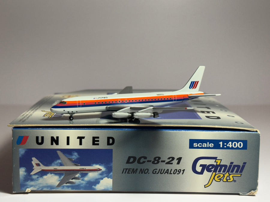 Gemini Jets 1:400 United Airlines Douglas DC-8-20 N8005U Saul Bass GJUAL091