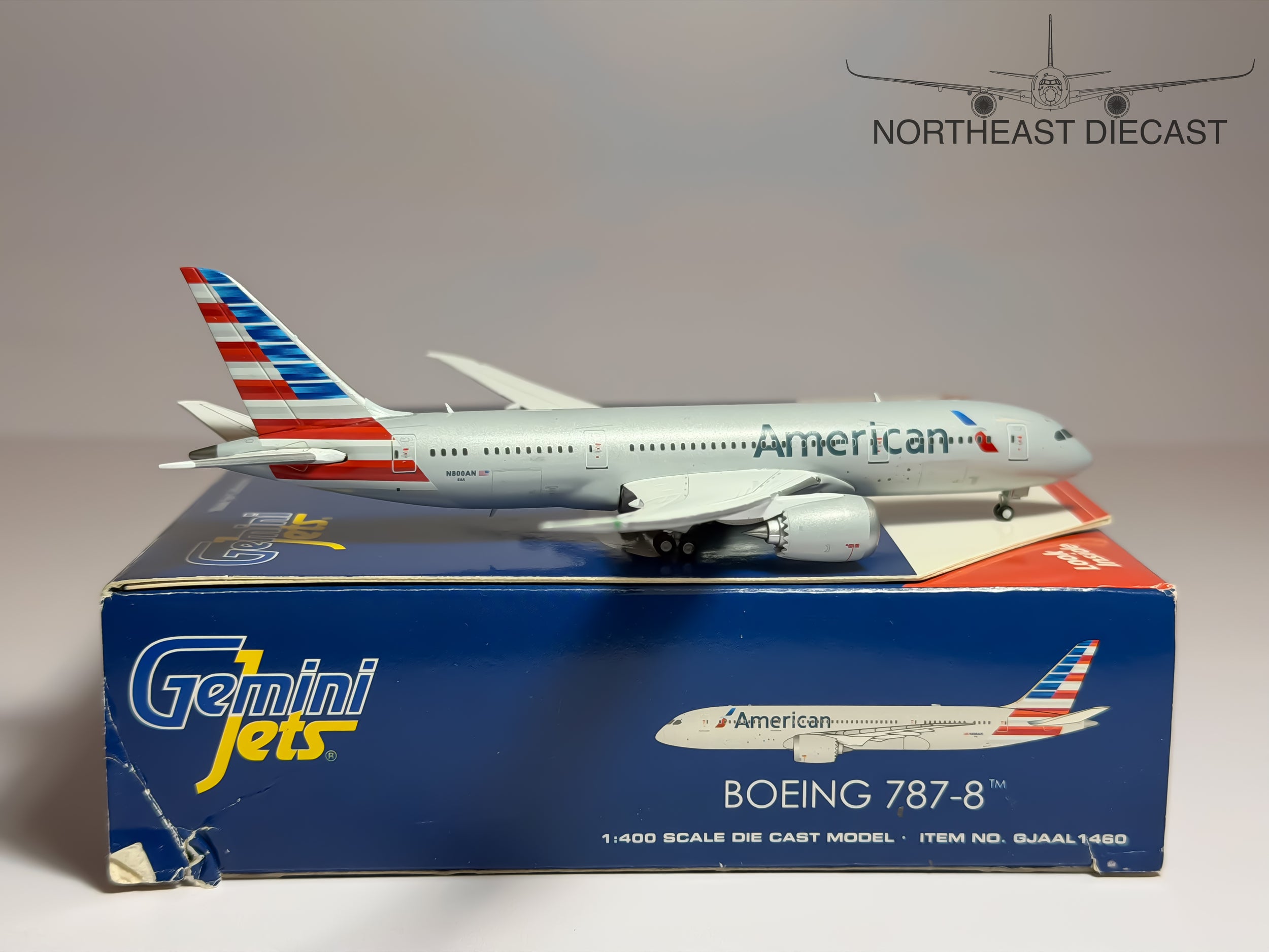 American Airlines Boeing 787-8 1:400 Gemini Jets N800AN (GJAAL1460)
