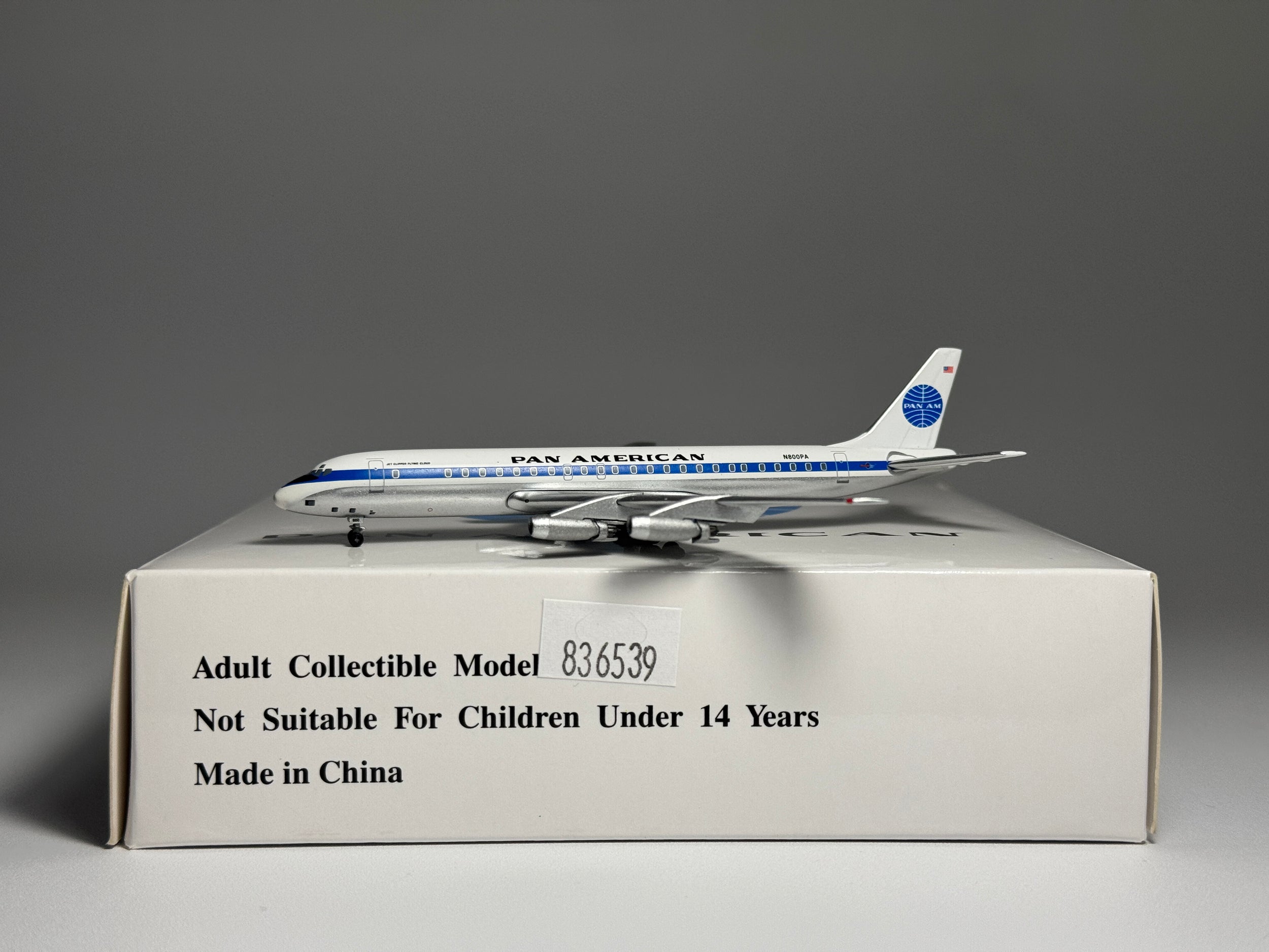 Aeroclassics 1:400 Pan American Douglas DC-8-30 N800PA Jet Clipper Flying Cloud ACN800PA