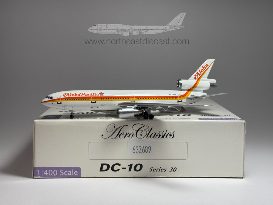 Aloha Pacific McDonnell Douglas DC-10-30 1:400 Aeroclassics N801AL (ACN801AL)